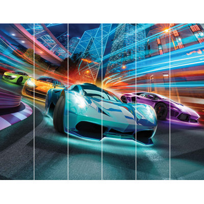 Supercar Racers 3.05m x 2.44m Matte Mural