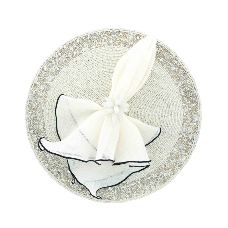 Glass Abstract Round Placemat