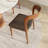 7Pcs Kitchen Dining Table Set Farmhouse Round Pedestal (1 Table 6 Upholstered Chairs)-263381575