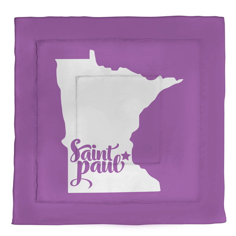 Saint Paul Polyester Comforter, Twin XL Comforter, Violet