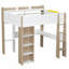 Lit mezzanine élégant avec bureau intégré et grand rangement parfait pour les chambres modernes et peu encombrantes-265459907