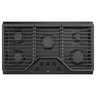 Ge Profile 36" Built-In Gas Cooktop with Optional Extra-Large Cast Iron Griddle