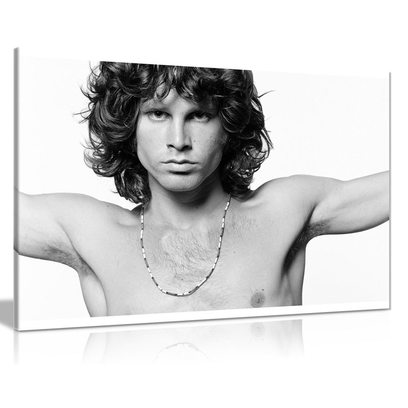 Jim Morrison Music - Wrapped Canvas Print, 51cm H x 76cm W