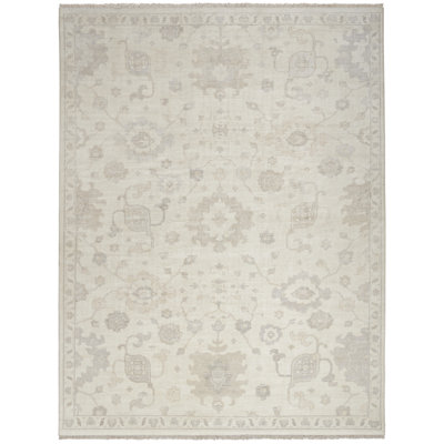 Tapis d'intérieur gris ivoire 8 pi 6 po x 11 pi 6 po Nourison Aldora
