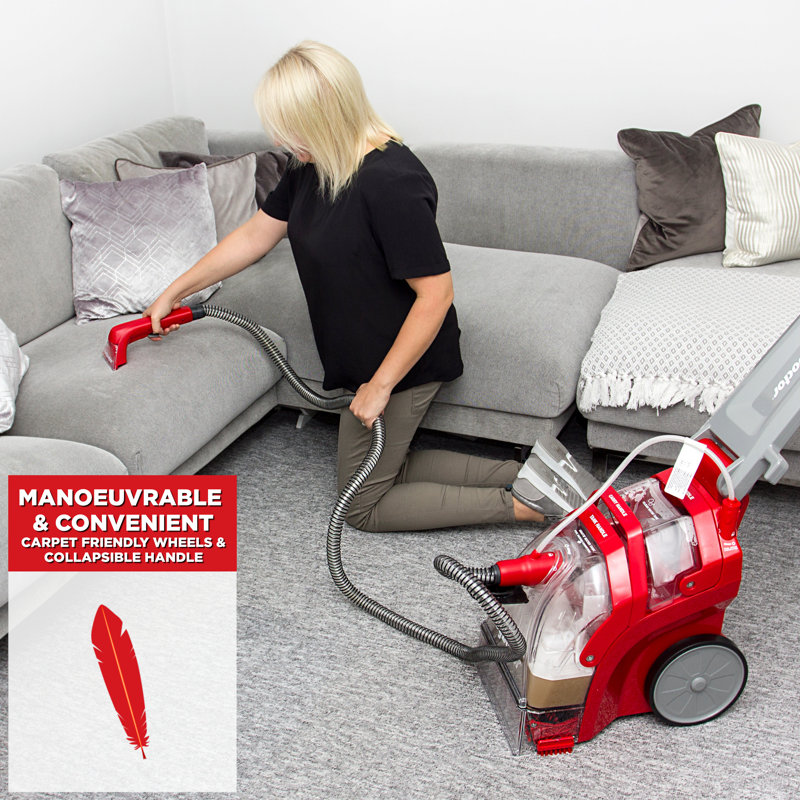 Rug Doctor Bagless Carpet Cleaner, Grey/Red