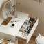 Bureau en bois blanc sans miroir 80Cm