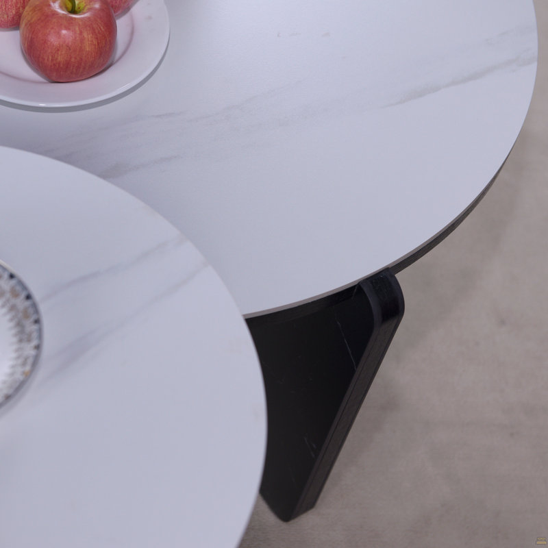 Ensemble de 2 tables basses gigognes rondes