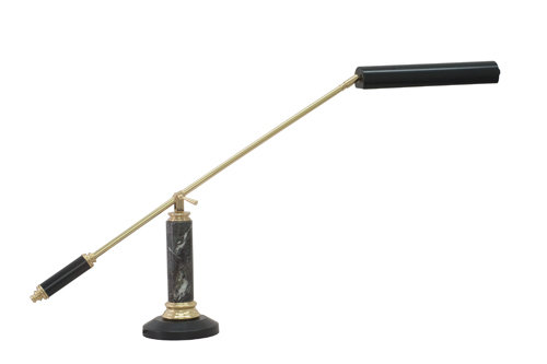 Piano Table Lamp, Black/Brass