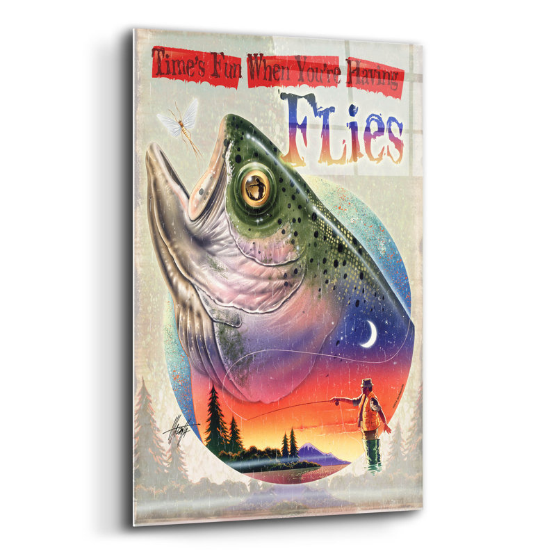 «Bass Fly Fish» par James Mazzotta, H 24 po x l 16 po x P 0,2 po