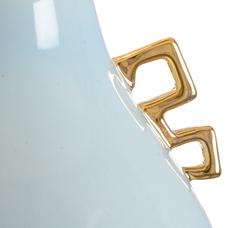 Ming 33.5" Table Lamp, Powder Blue Glaze