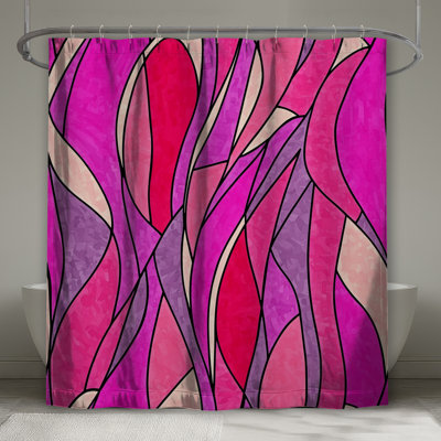 Abstract Shower Curtain -  Art Bathroom Decor Contemporary