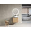 Meuble-lavabo mural 24 po avec lavabo d'art en céramique et porte à fermeture en douceur, emballage KD, contreplaqué