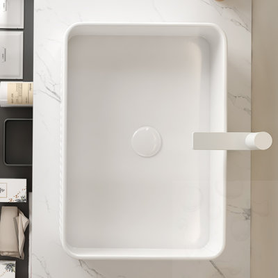 Rectangular Ceramic Bathroom Sink