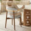 Chaise d'appoint rembourrée en bois massif-754390080