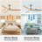 52 In.Intergrated LED Ceiling Fan Lighting with Remote Control