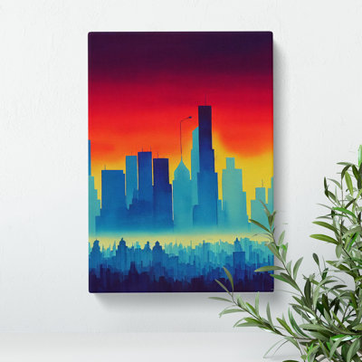 City Skyline Watercolour No.4 - Wall Art