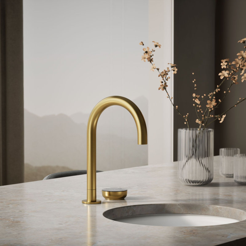 Aquifer4-In-1 Short Arc Beverage Faucet, Brushed Brass