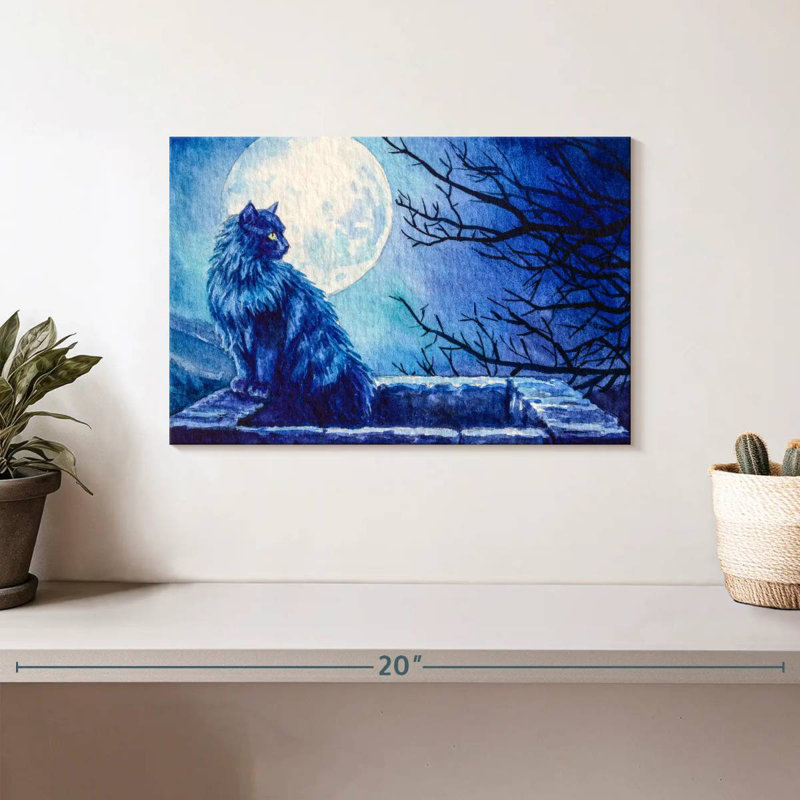 Brampt Blue Cat, 8" H x 12" W