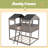 Full Over Full Woodbunk Bed With Roof, Window, Guardrail, Ladder-389823402