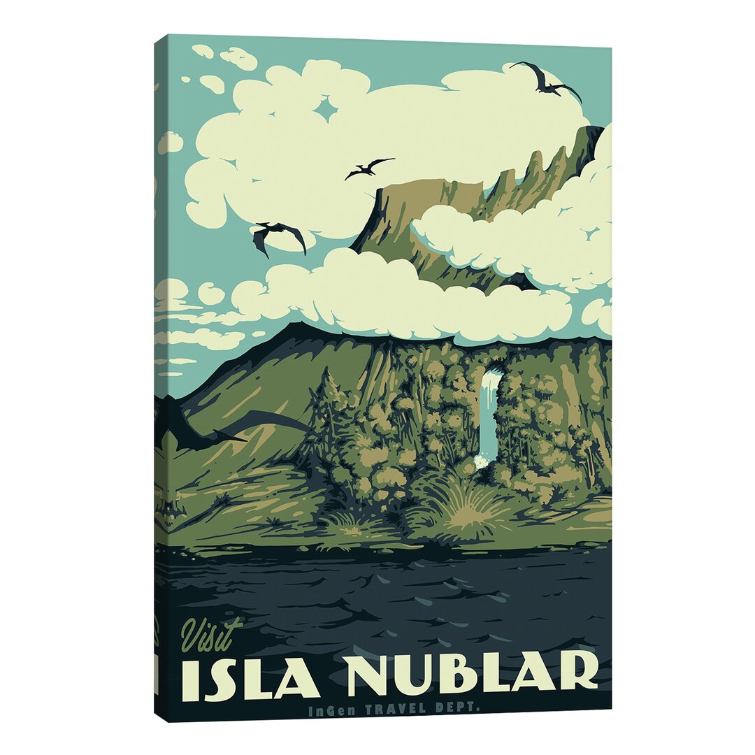 Leinwandbild Visit Isla Nublar von Mathiole