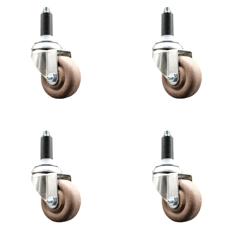 Stem Caster, 3" H x 3" W