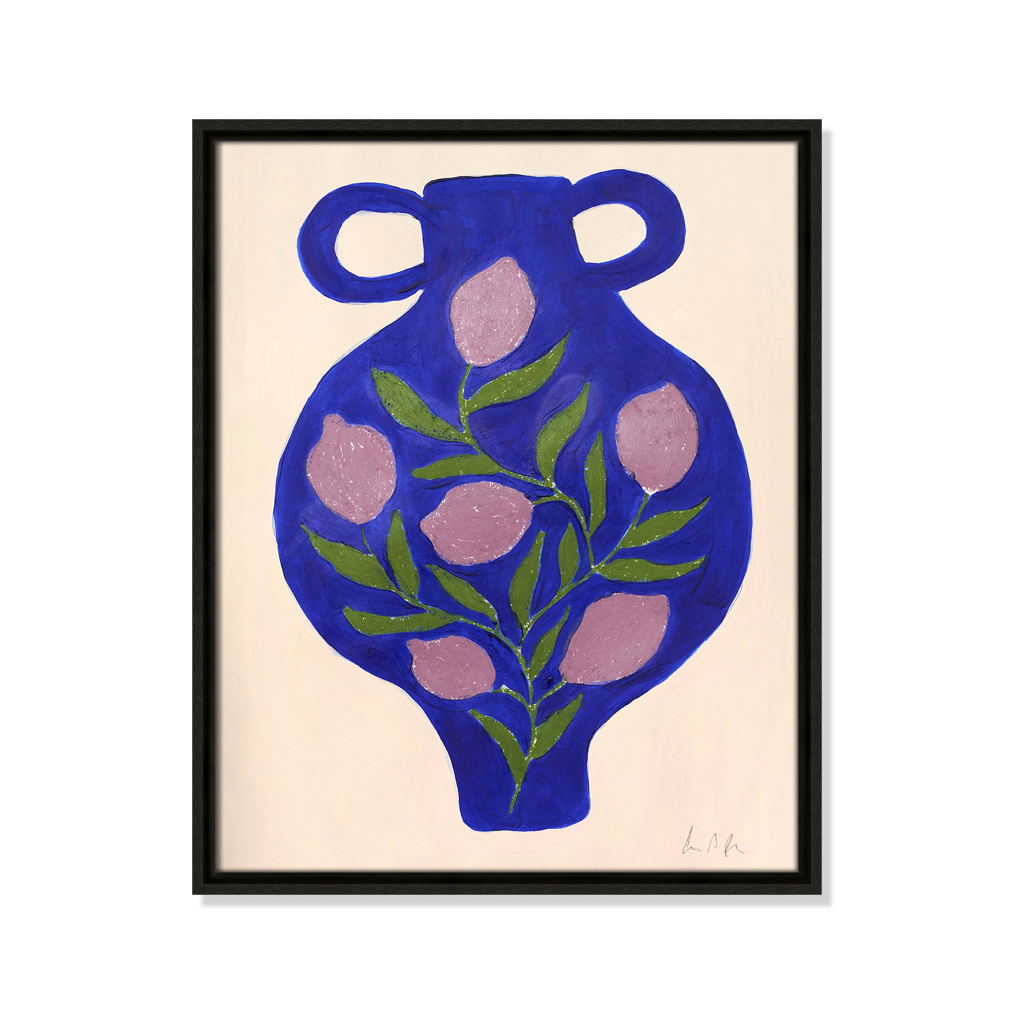 Vase No. 03 Print by Camilla Bergqvist, 21.5" H x 17.5" W, Espresso