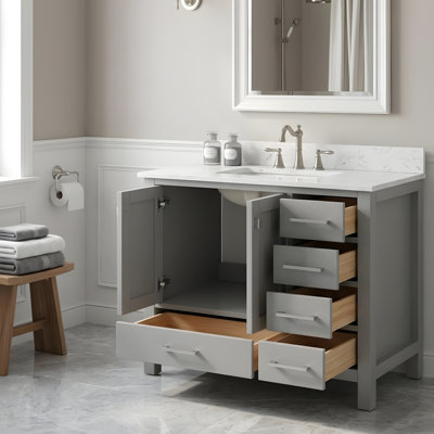 Meuble-lavabo moderne autoportant