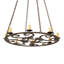 Luminaire suspendu fantaisie tabac 8 lumières Icenhour