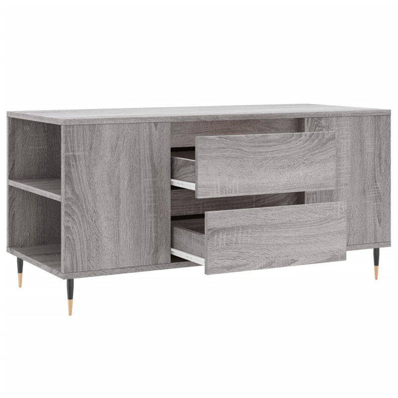 Mikera Coffee Table with Storage, Grey Sonoma