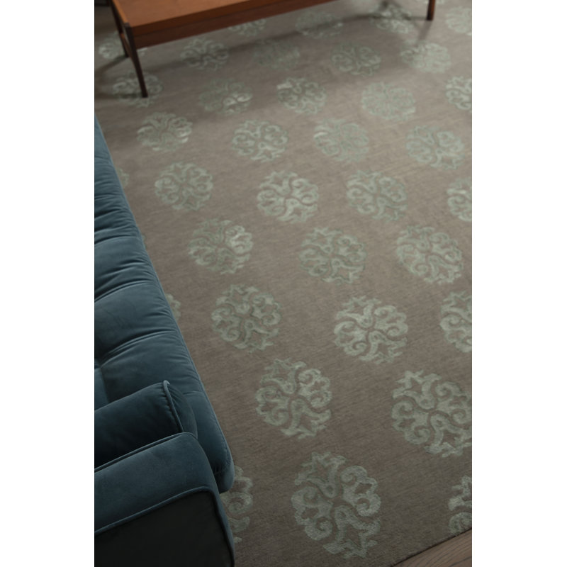 Classic Damask Area Rug, Rectangle 12' x 15'