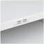 Support d'imprimante en métal blanc avec rangement Tables d'imprimante mobiles pour petits espaces avec porte-classeur réglable sur roulettes pour bureau à domicile.-22238662