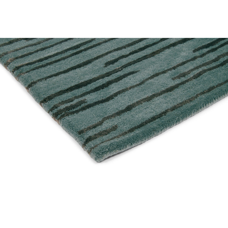 Abstract Area Rug in Charcoal, Rectangle 6'7" x 9'2"
