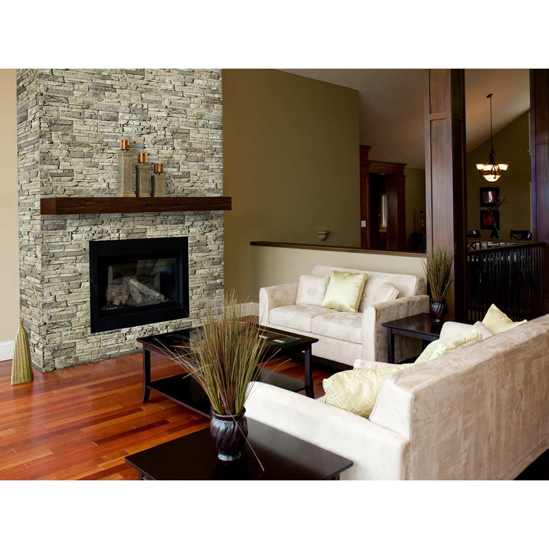 Castra High-density Polyurethane Mantel, Dark Walnut, 6" H x 6" D x 60" W