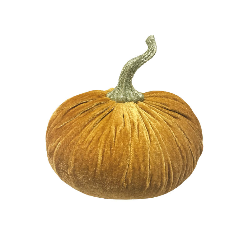 Velours citrouille, Doré, H 10 po x l 10,75 po x P 10,75 po