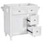 Armoire de salle de bain moderne avec 2 tiroirs et un meuble-lavabo à tiroir basculant sans évier supérieur