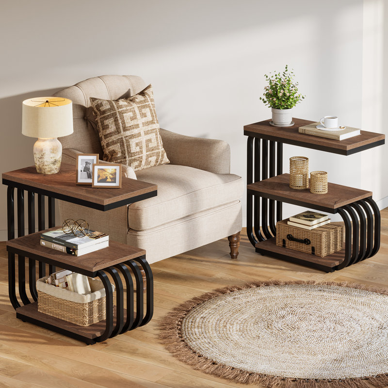 Pedestal End Table, 2