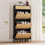 Rangement à chaussures autoportant, armoire de rangement Ratten Modern Flip Doors avec 2 tablettes réglables et tiroir