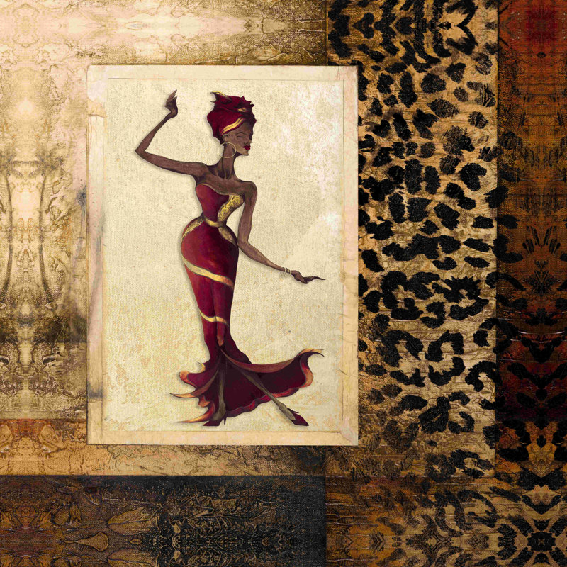 «African Rhythm», impression sur toile tendue, H 20 po x l 20 po