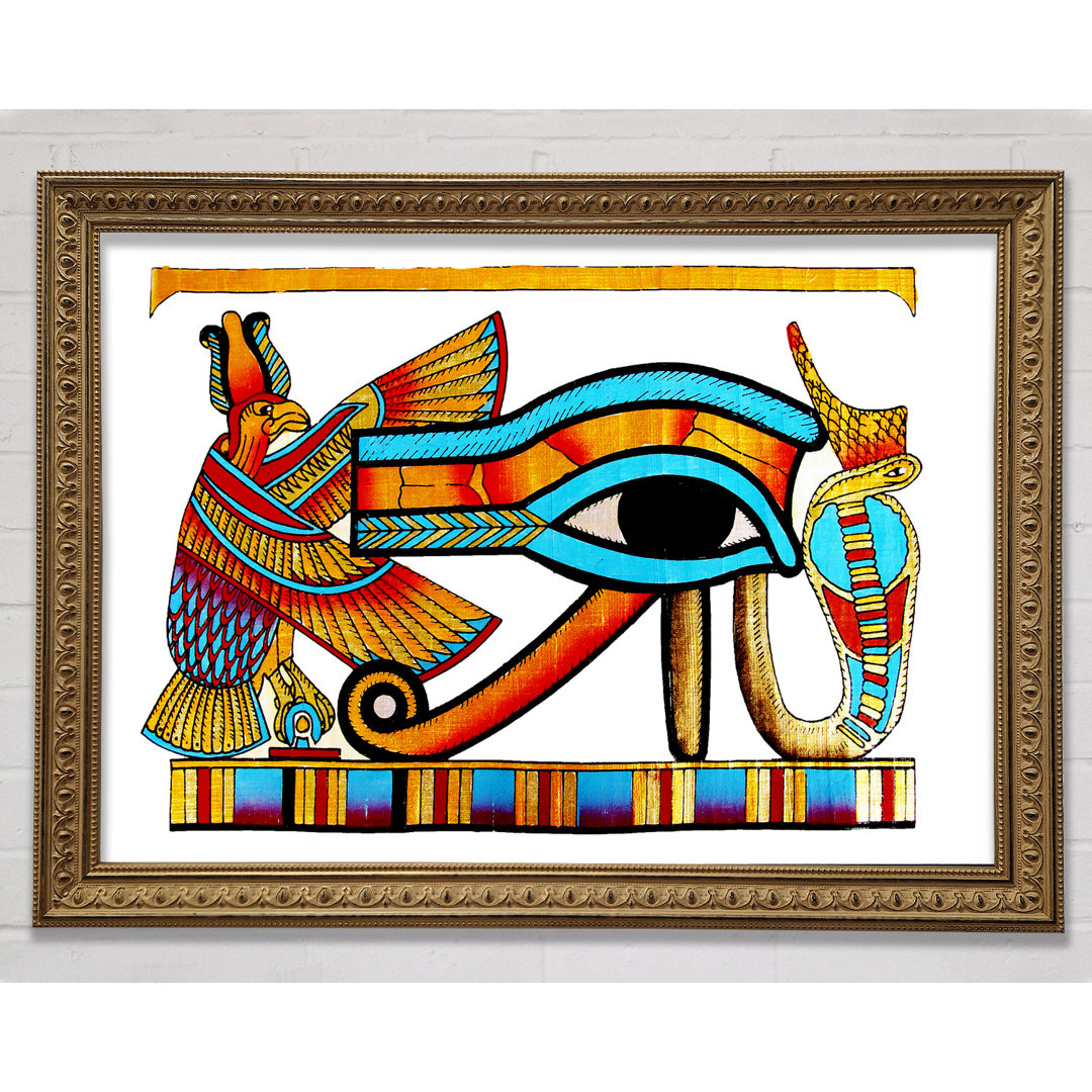 Gerahmtes Leinwandbild Egyptian All Seeing Eye Of Ra