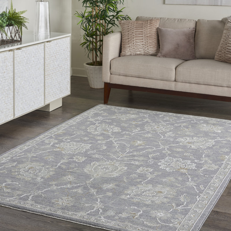 Tapis traditionnel noir Ryann, Rectangle 5 pi 3 po x 7 pi 8 po