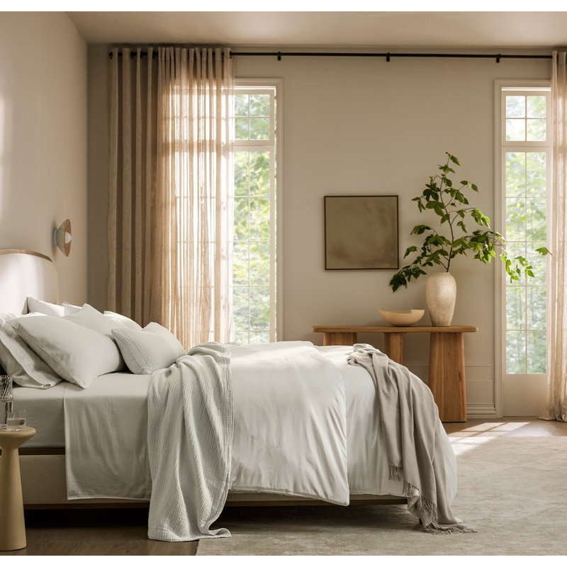 Signature Comforter Set, Full/Queen Comforter + 2 Standard Shams, White
