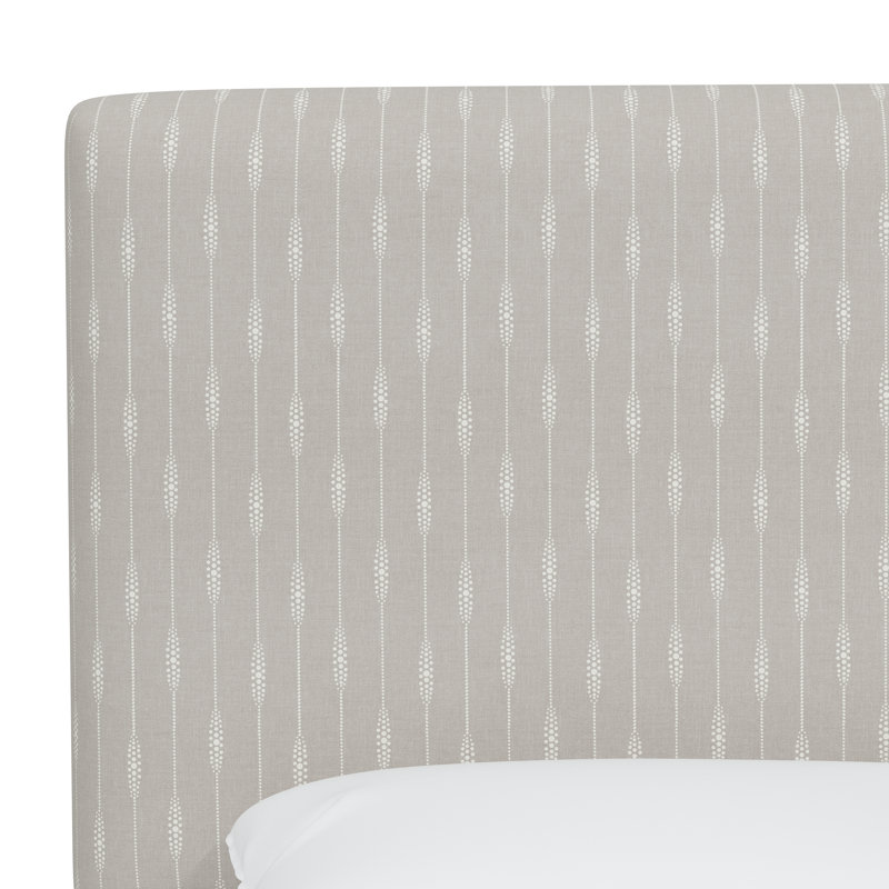 Leotis Upholstered Standard Bed, Queen, Sprint Stripe Grey