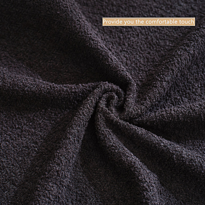 Canapé modulaire, canapé avec méridienne Boneless, Polyester noir