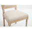 Chaise rembourrée avec pieds en bois