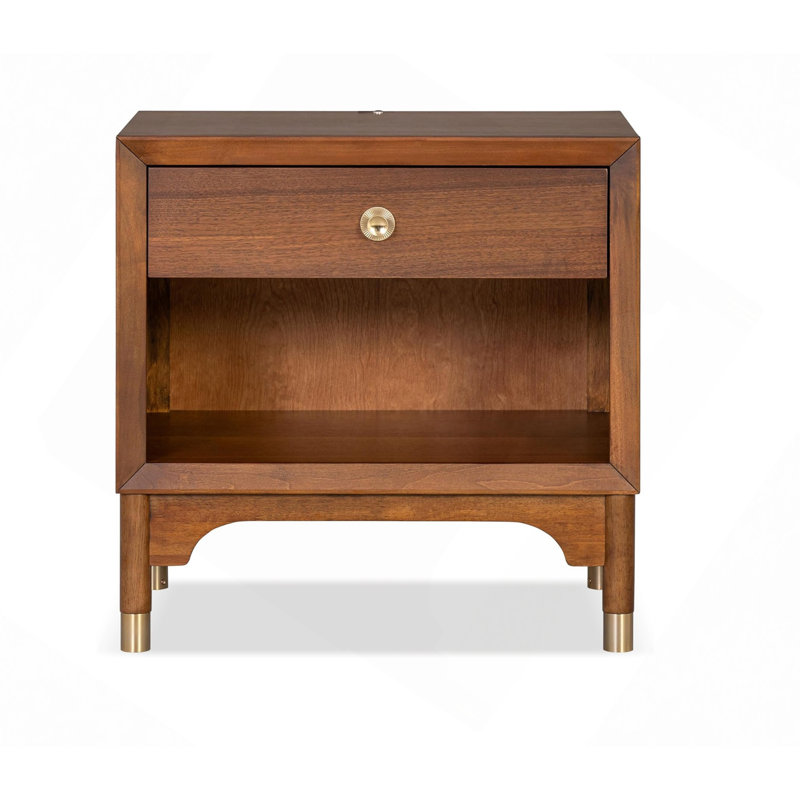 Mobilier de chambre de style Mid-Century moderne 1pc, Noyer