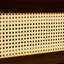 Grand lit escamotable, armoire en bois de pin avec rotin et rangement, conception peu encombrante pour les maisons modernes