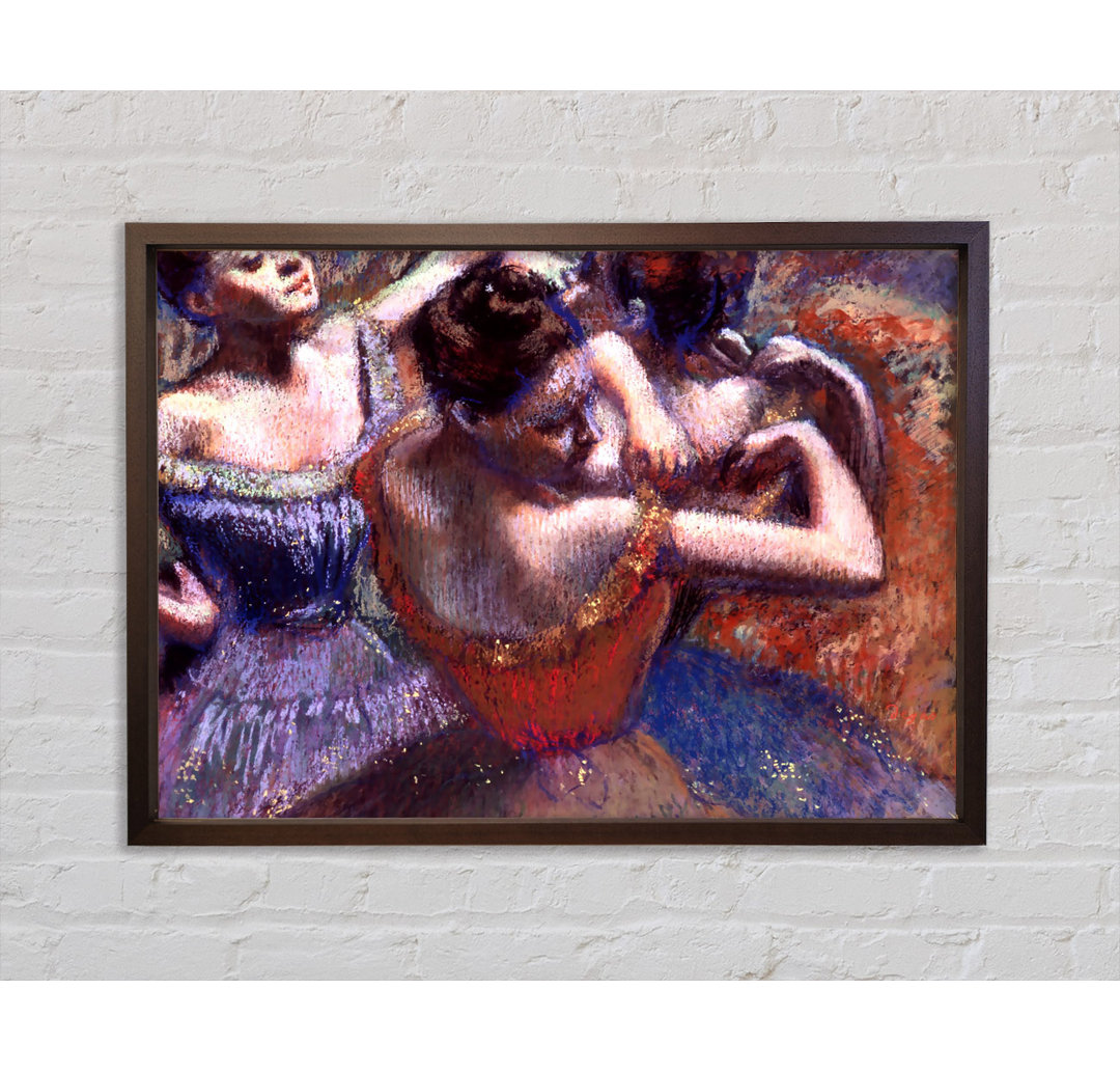 Gerahmtes Leinwandbild Degas Dancers Framed Print