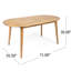 Table d'extérieur en bois - Résiste à l'épreuve du temps faite de solide avec une finition chic
