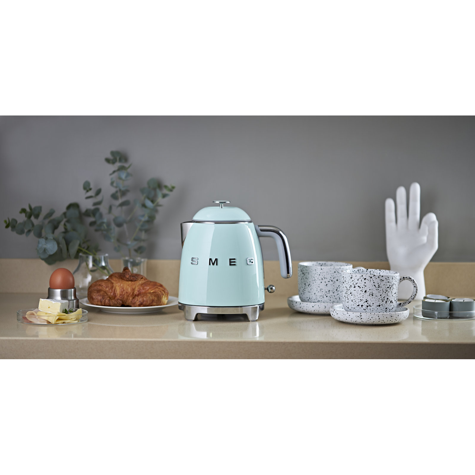 SMEG 50s Style 3-Cup Mini Electric Kettle, Pastel Green