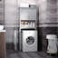 Bathroom Cabinet - Over Toilet Grey Storage With Adjustable Shelves And Open Space For Items Shelf Modern Design, Inner Bathrooms